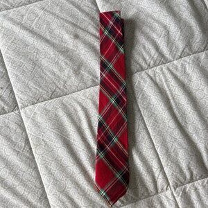 Classic Red Plaid Kids Tie